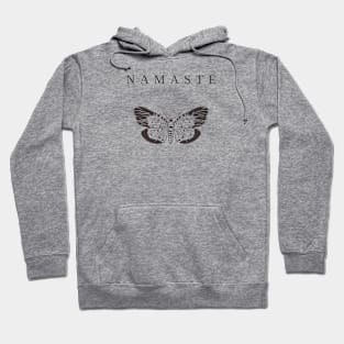 Namaste Moth Stripes Hoodie